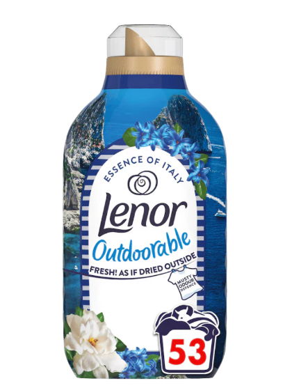 Lenor Capri Outdoorable Fabric Conditioner, 53 Washes, 742ml